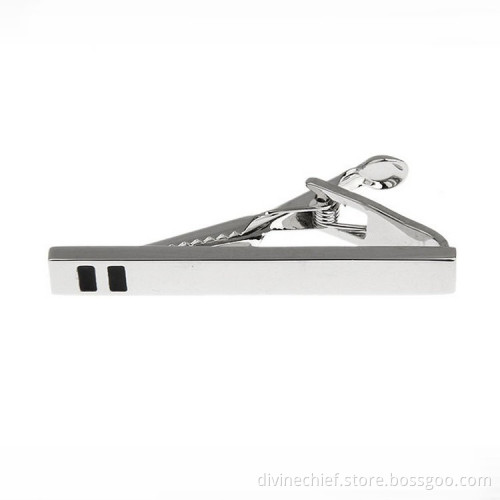 Make Custom Your Logo Fashion Jewelry Tie Clip With Crystal For Men